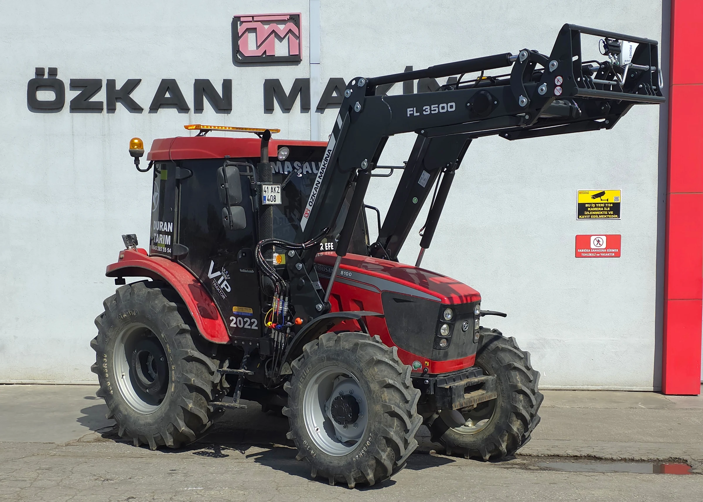 Tümosan 8100 Özkan Makina uygulama 8